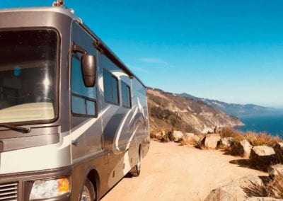 class a rv rental with view